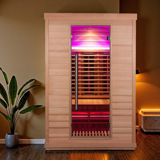 Serenity 2-Person Far Infrared Glass Sauna